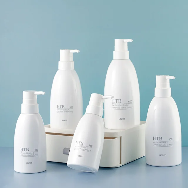 High quality PET plastic shampoo water bottle shower gel bottle lotion pump 100 ml 200 ml 250 ml300 ml 400 ml 500 ml 600 ml