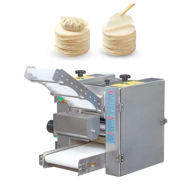 Food Industry Dumpling Wrapper Making Machinery Wonton Skin Sheet For Round Or Square Dough