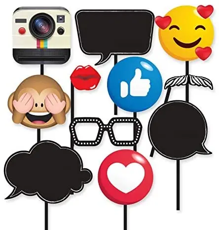 Social Media Photo Booth Frame Personalized Speech Bubble for Birthday Anniversary Wedding