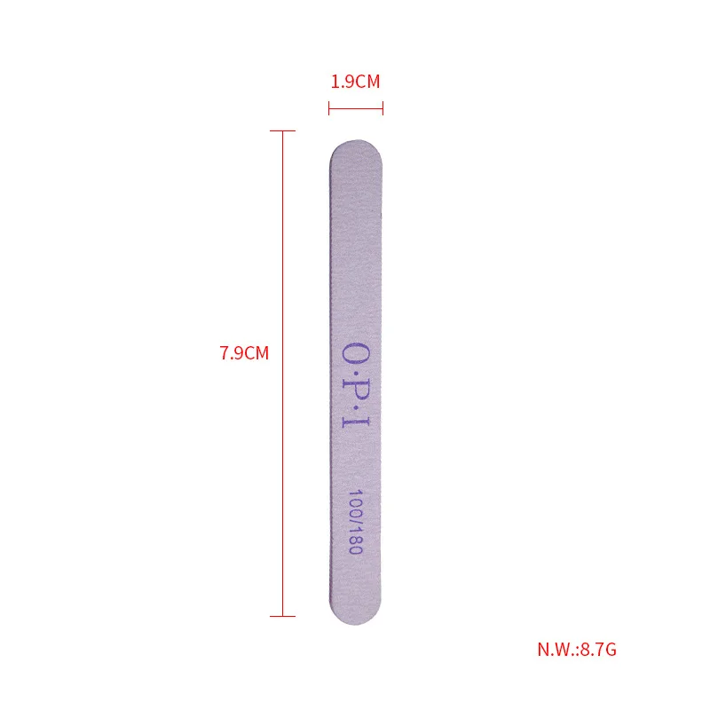Customized Logo Salon Polishing Single Side Nail File Professional Metal Disposable Nail File