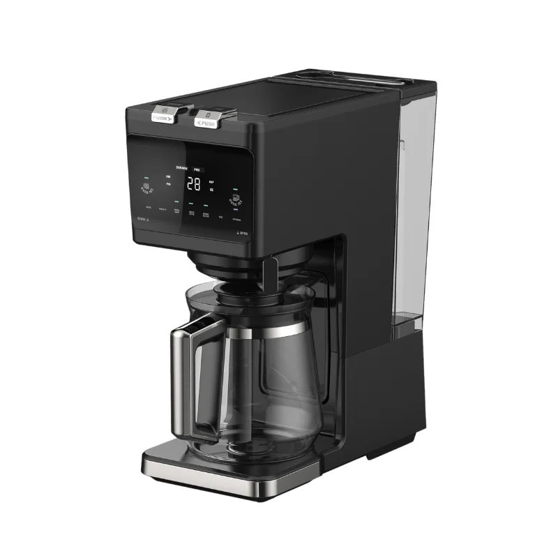2 in 1 Programmable Stainless Steel Drip Coffee Machine with Timer Brew Strength Control K CUP and Drip Coffee Maker
