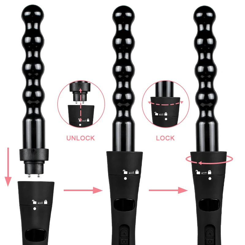 
Multifunctional hair styler electric interchangeable hair straightening brush 