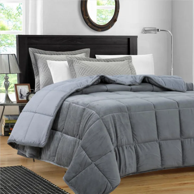 Weighted Blanket Set Grey Rhombus Adults Occupational Therapy Anxiety Insomnia Agitation Autism ADHD