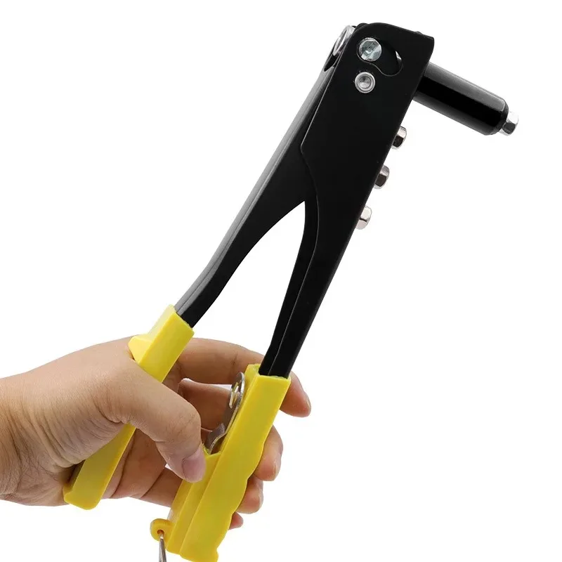 Professional Riveter Set with Pop Gun & 120 Rivets. Manual Tool for Rivet Nuts. Complete Hand Tool Kit