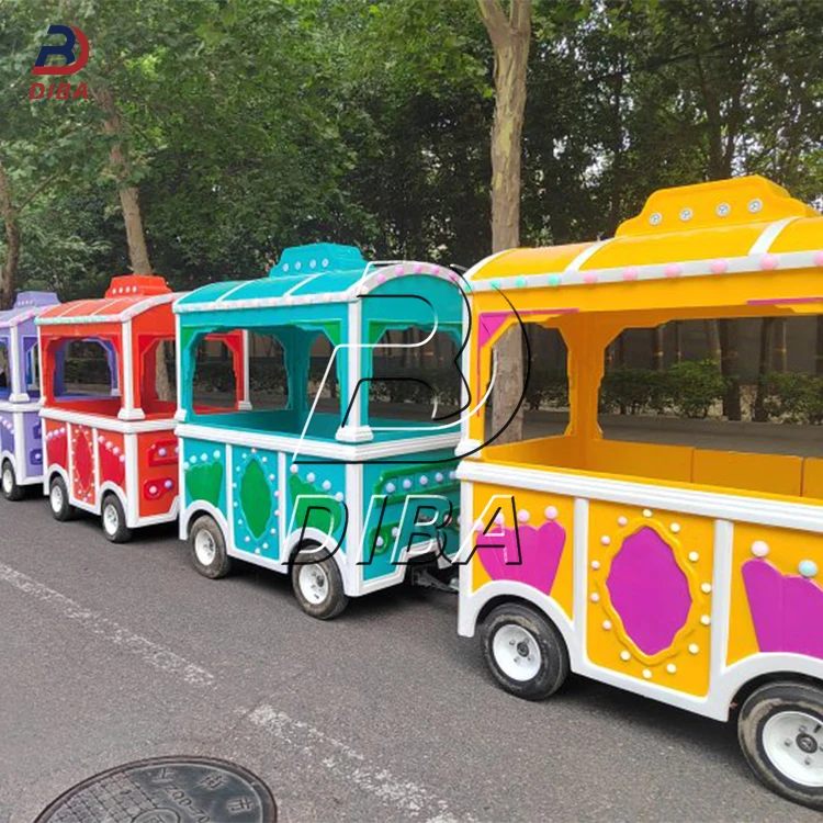 Trackless Train Indoor Outdoor Tourist Train Rides for Kids Adult Shopping Mall Playground Amusement Rides for Sale