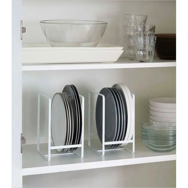 
multifunctional metal dishes storage holder tableware storage rack bowl and dish drain rack 
