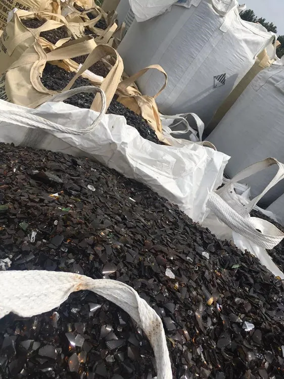 Amber Recycled Glass Cullets Brown Broken Glass for Crafts