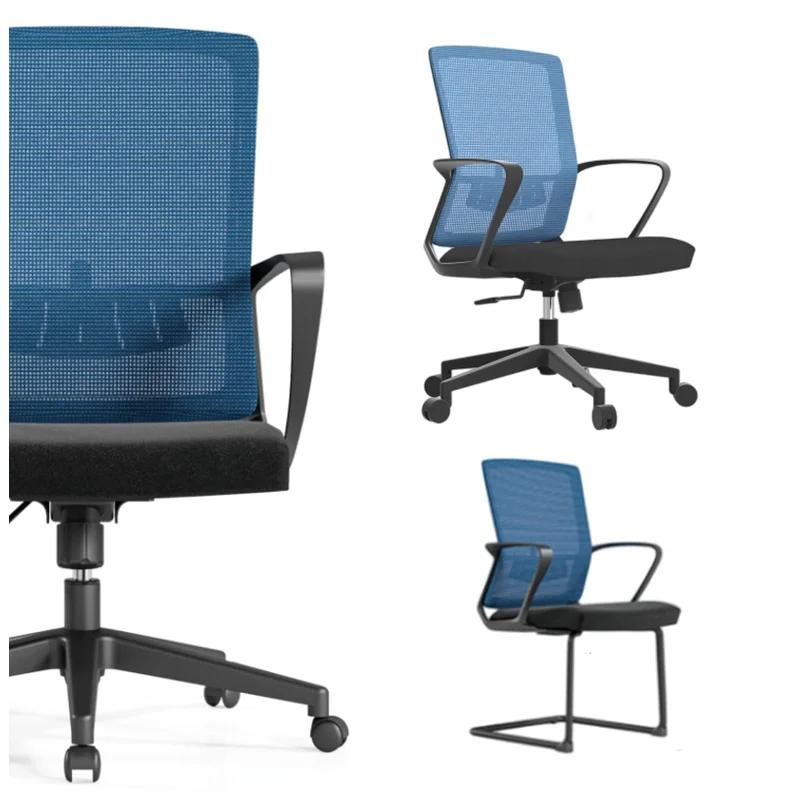 Mac Chairs on Sale New Ergonomic Computer Comfortable Staff Office Swivel Chair MID Back Office Furniture Mesh Chair