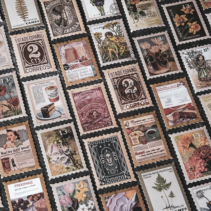 Customized Retro Overseas Stamp Roll Stamp Mailing Decoration