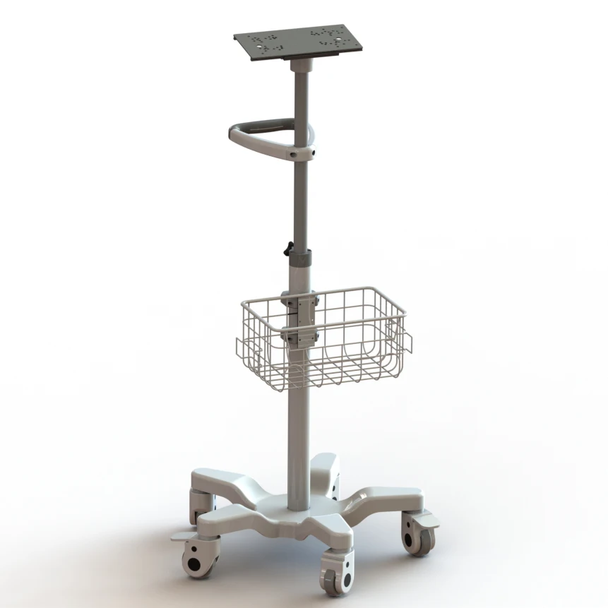 ISO13485 Shenzhen  High-End Customized Medical Monitor Stand/medical Monitor Trolley Cart
