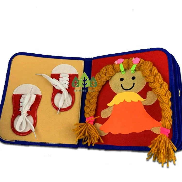 handmade diy My first book felt fabric baby learning busy quiet book for toddler toys