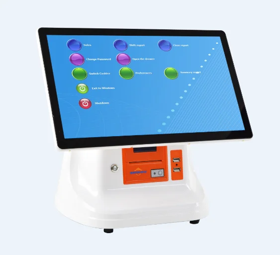 RAM 4GB SSD 64 GB J1900 processor 15 Inch capacitive touch screen pos machine