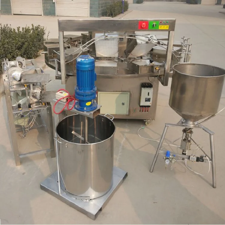 High Capacity Electric or Gas Baking Ice Cream Cone Waffle Biscuit Making Machine/ Cone Waffle Maker