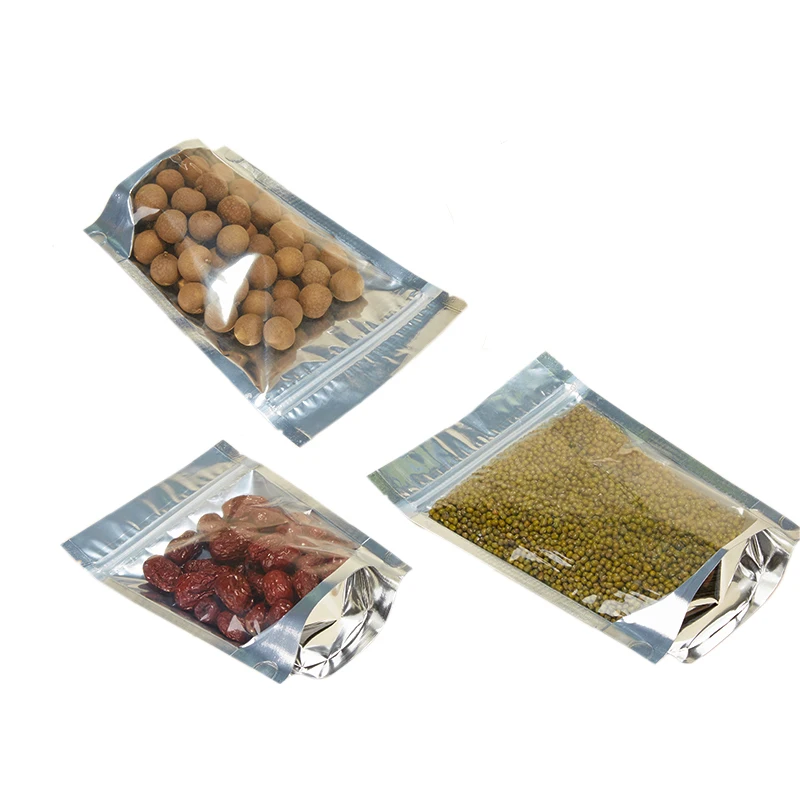 Free Sample Strong Sealing Zip Bags Plastic Stand Up Pouch Food Packing Aluminum Foil Coating Custom Plastic Bag