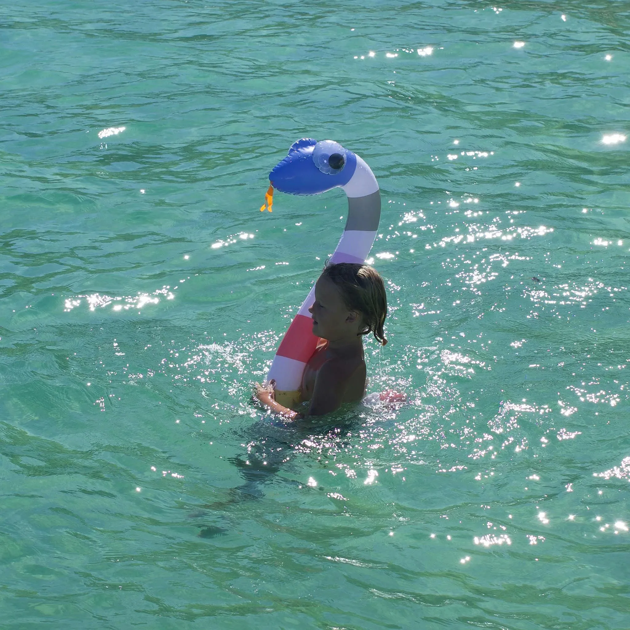 Kids Inflatable Noodle, Soft Bendable Foam Floating Tubes Hollow Pool Swim Noodle, Reusable for Entertainment Exercise