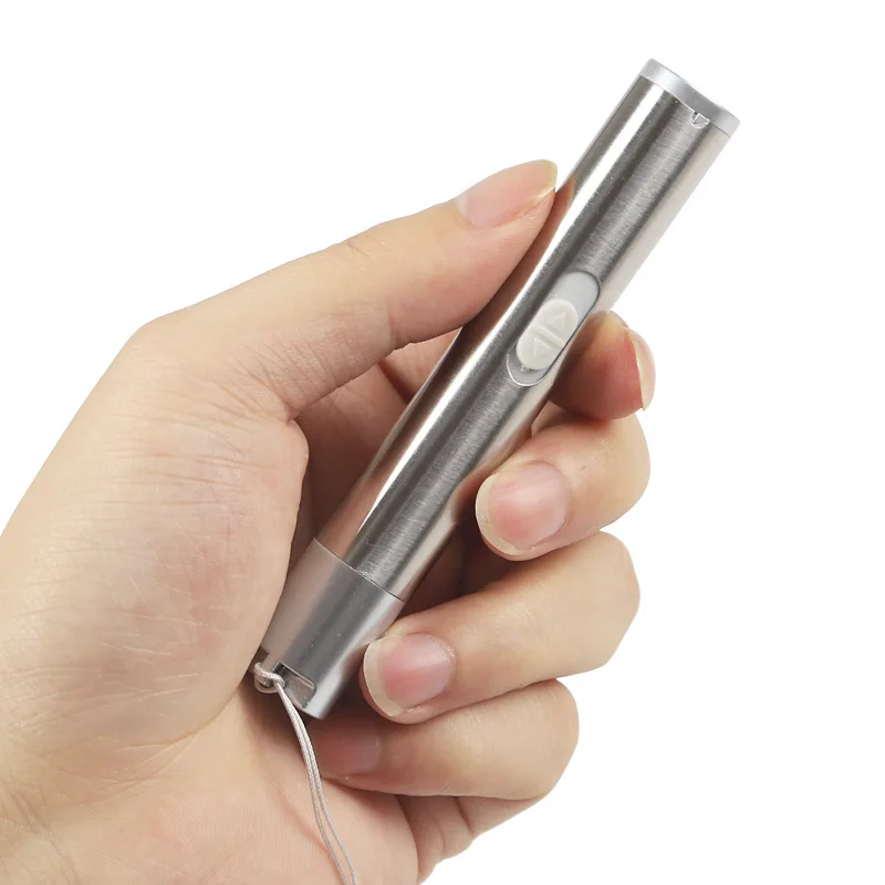 Cat Laser Toy Pen Interactive Toys for Indoor 7 Switchable Patterns Long Range 3 Modes Training Exercise Chaser Toy  USB