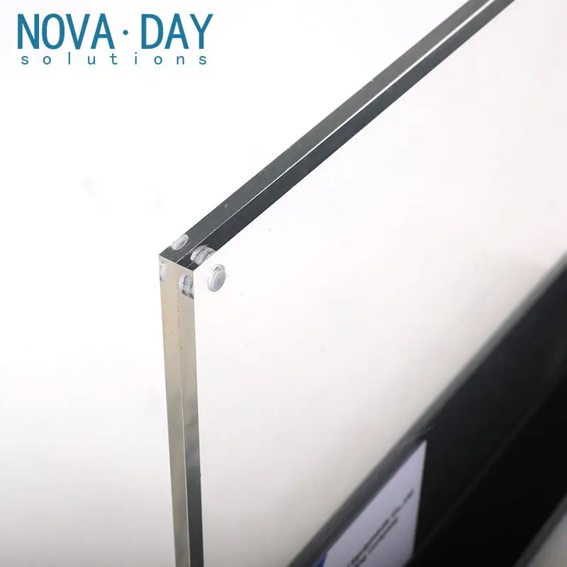 Novaday Customized Hight Quality Acrylic Menu Brochure Holder A4 Acrylic Leaflet Dispenser Display Stand