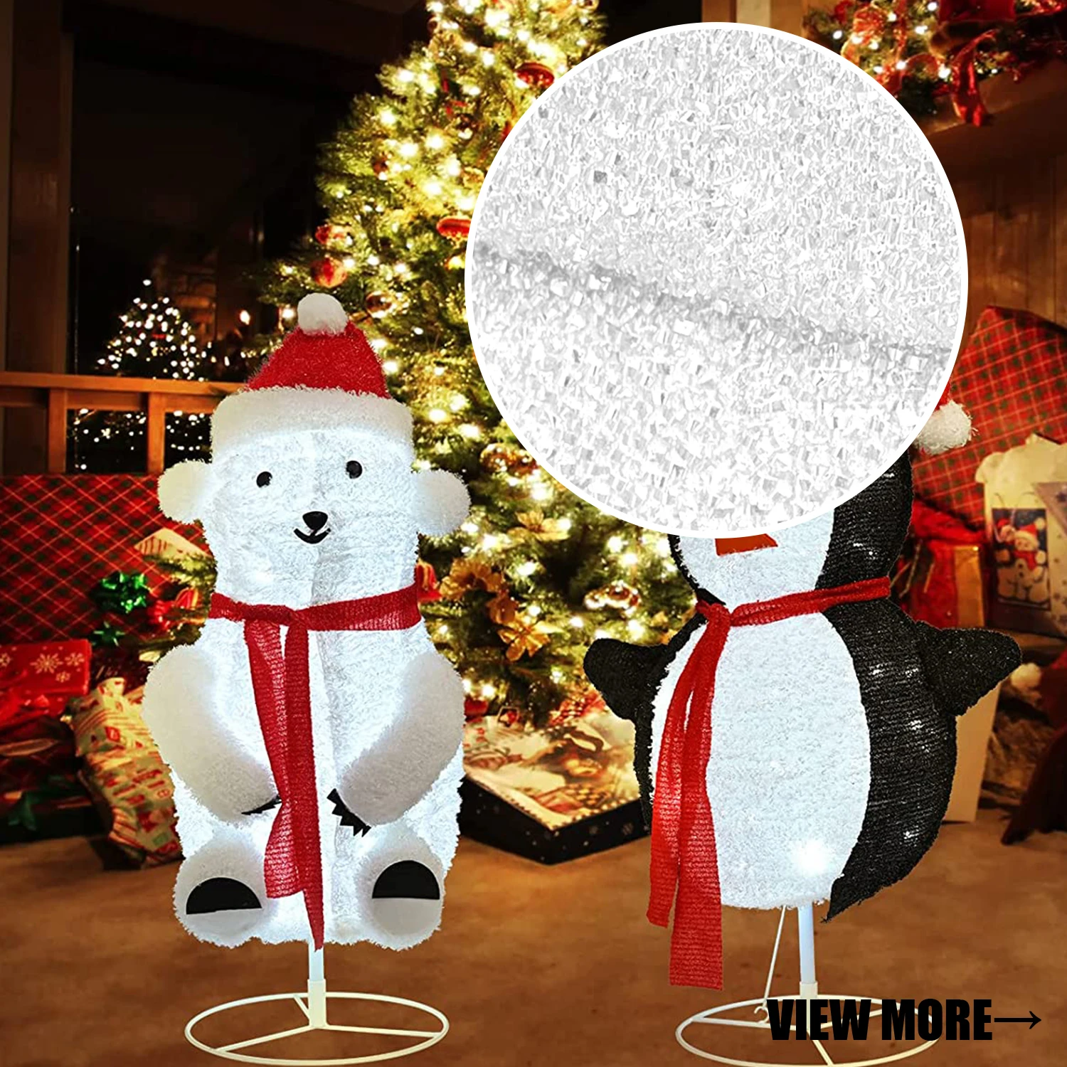 Partycool Светодиодная лампа в виде медведя пингвина Рождественский уличный садовый фонарь для вечеринки гигантские надувные рождественские украшения