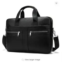 2021 Wholesale Genuine Leather Briefcase Fashionable Men Leather Business Laptop Bag