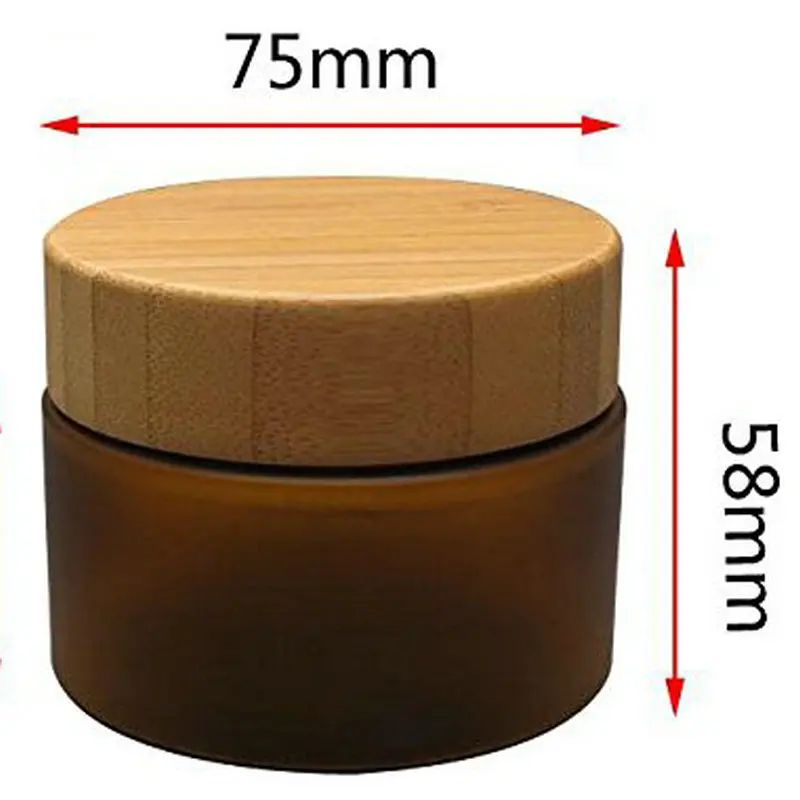 Avertan 30ml 100ml frosted white amber color cosmetic packing glass cream jar square for face cream