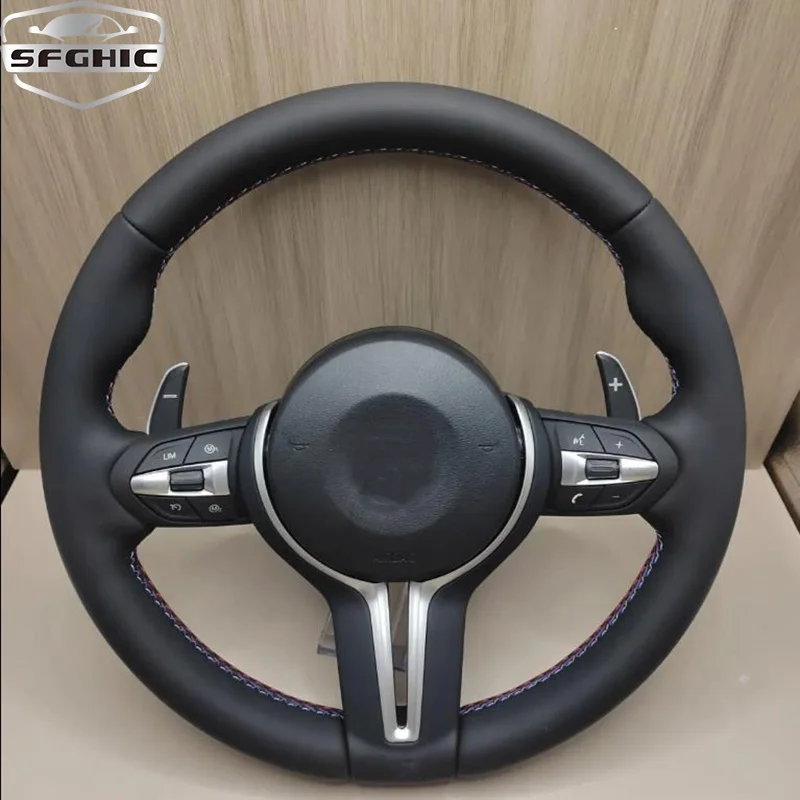 For BMW E90 E60 E46 F10 F30 Steering Wheel  High Quality Car Interior Accessories Full Leather Sport Car Steering Wheel