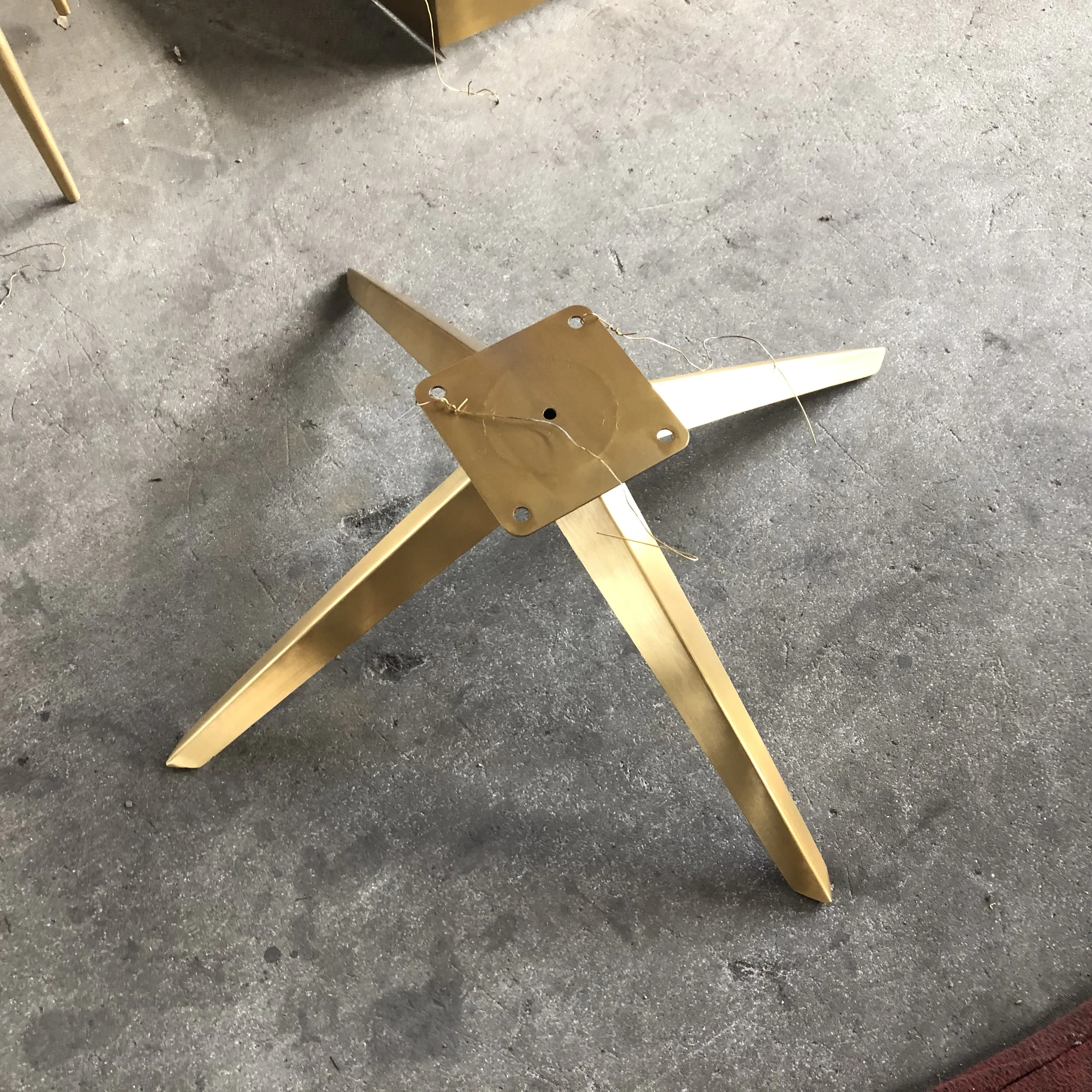 Рамка для мебели из нержавеющей стали Greenstar рамка обеденного стула с золотым гальваническим покрытием PVD