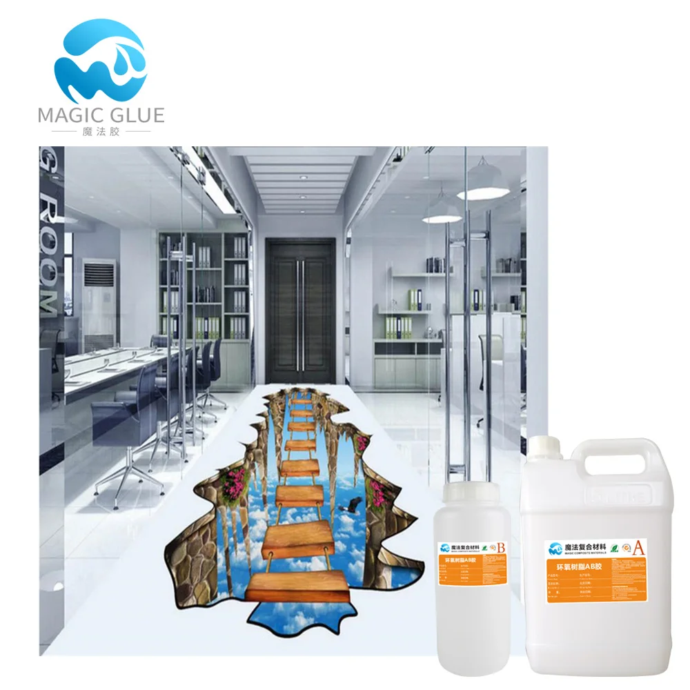 Japan design clear 3d epoxy floor Design