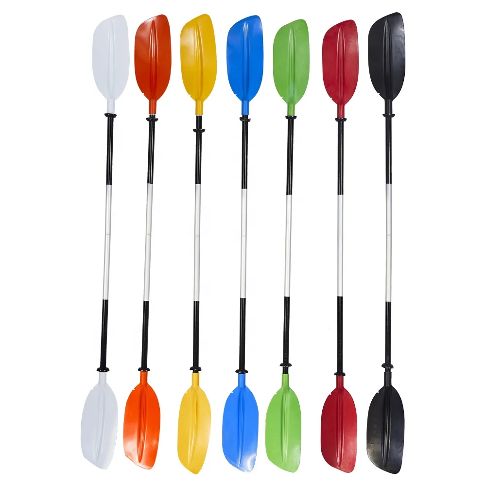 ABS+PP carbon fiber aluminum shaft sea kayak paddle colorful Detachable and Non-detachable accept Customized logo and printing