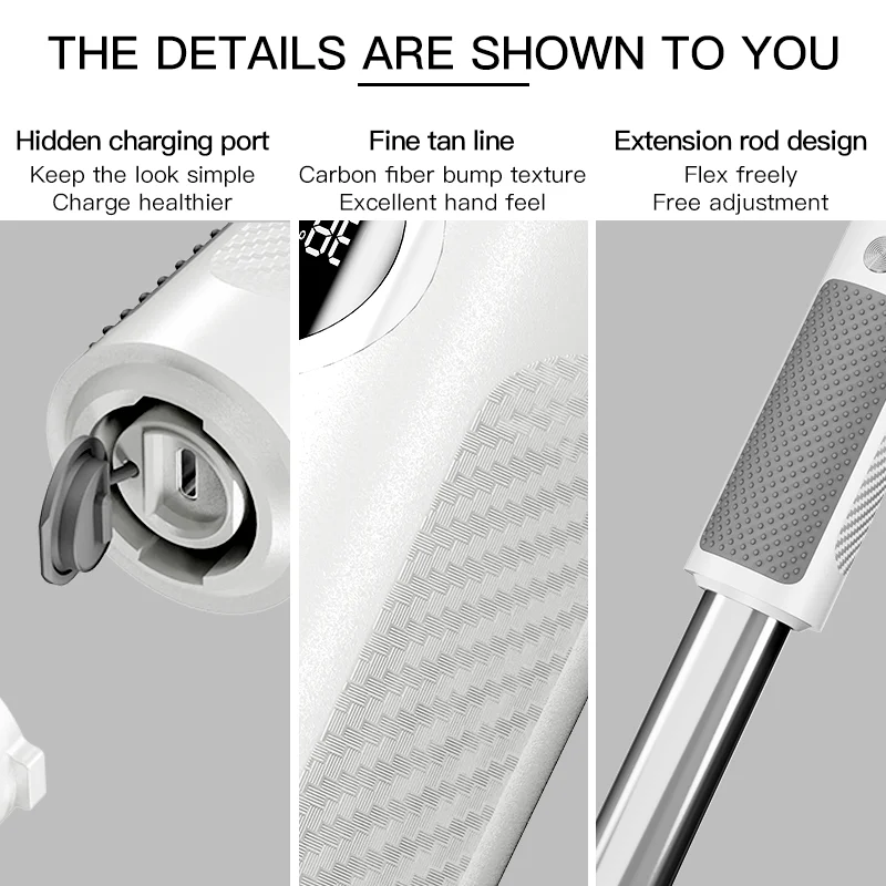 5-in-1 USB Chargeable Cleaning Brush long pole extendable Cordless Power Scrubber Kitchen Replaceable Electric Spin Scrubber