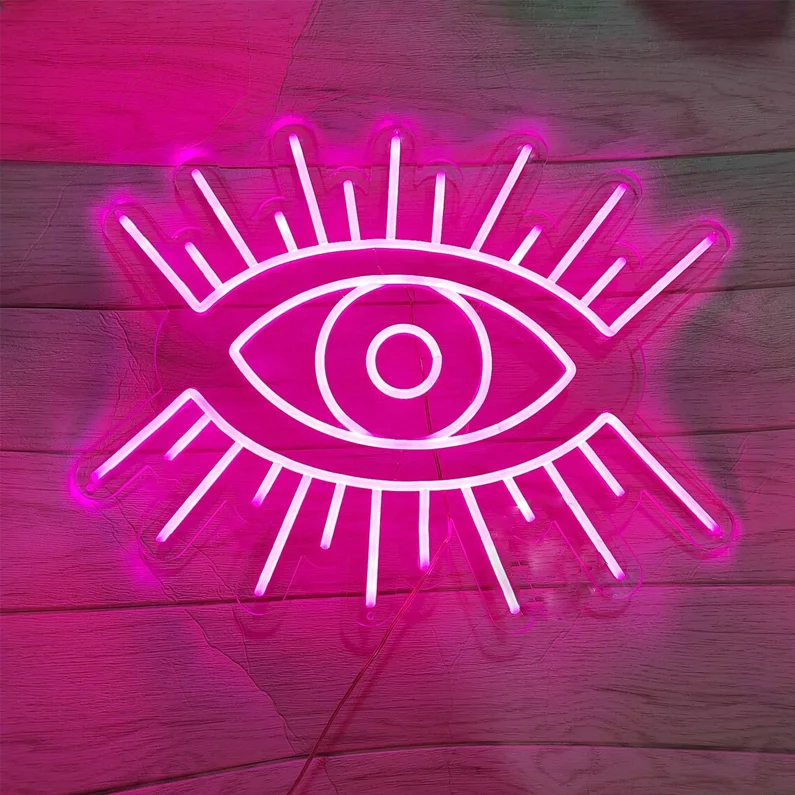 Wholesale Oem custom Made rgb lamp flexible rope evil eye led neon light for occassion