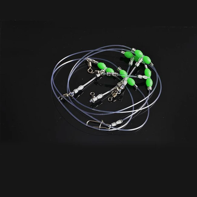 Fishing Wire Leader Rigs Trace With Swivel Snaps Beads Fishing Rigs