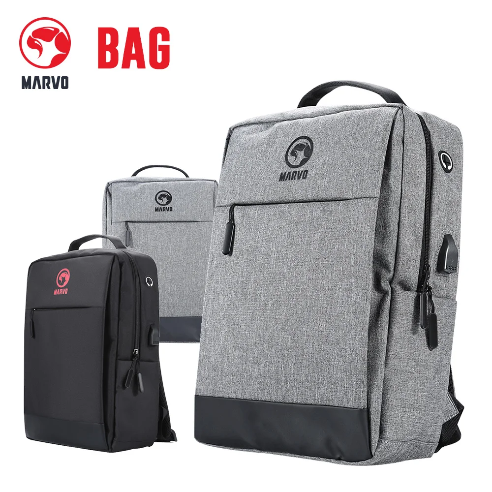 Marvo 2020 wholesale 15.6 inch waterproof laptop bags USB Charging computer business bag mens  laptop notebook bag  for women