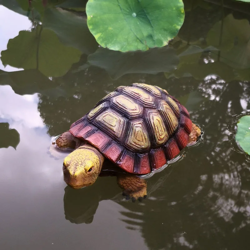 Resin White Swan Sculpture Garden Ornaments Pond Pool Decoration Swan statue floating pond decoration