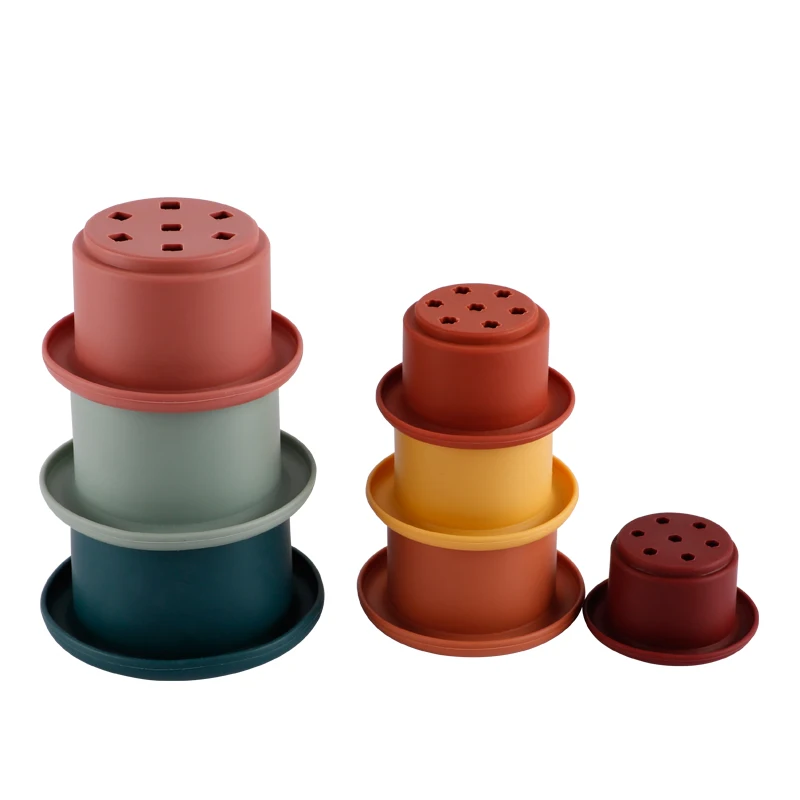 Hot Sale Best Selling Silicone Stacking Toys Silicone Educational Block Baby Toys BPA Free Food Grade Silicone Toys