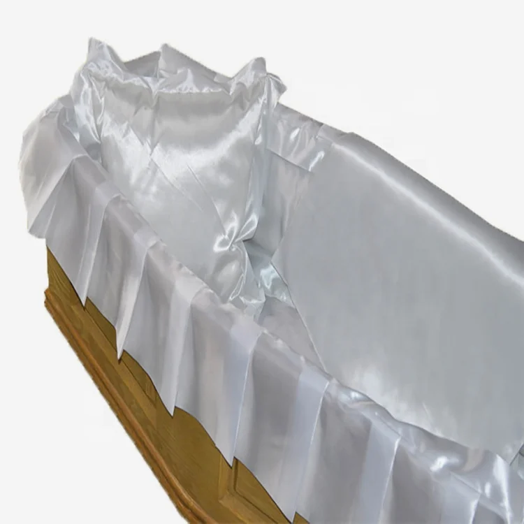 China professional funeral supplier france coffin capitons coffin liner satin coffin lining