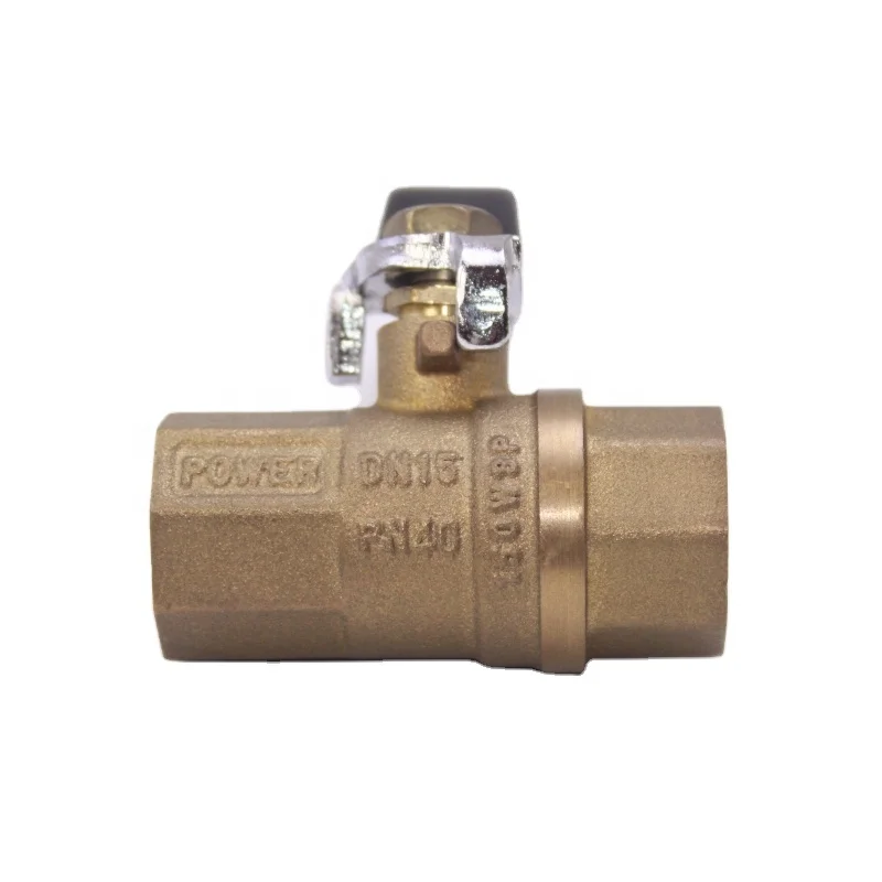 1/2 Inch Forged Brass High Pressure NPT Valve Manual Gas Ball Valve for Water and Oil Pneumatic Power OEM Customizable