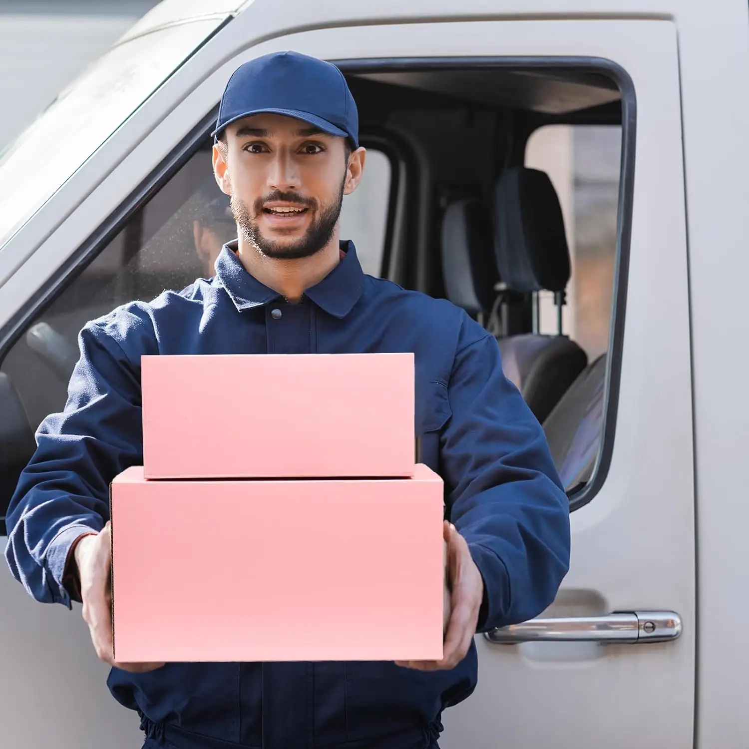 Small shipping boxes 6x6x6 Inches cube mailer carton boxes for small business packaging mailing