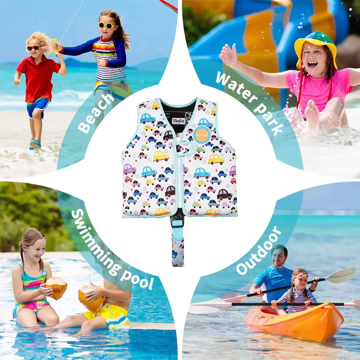 Kids Swimming Pool Swim Suit Floating vest Adjustable Swim Vest For Kids