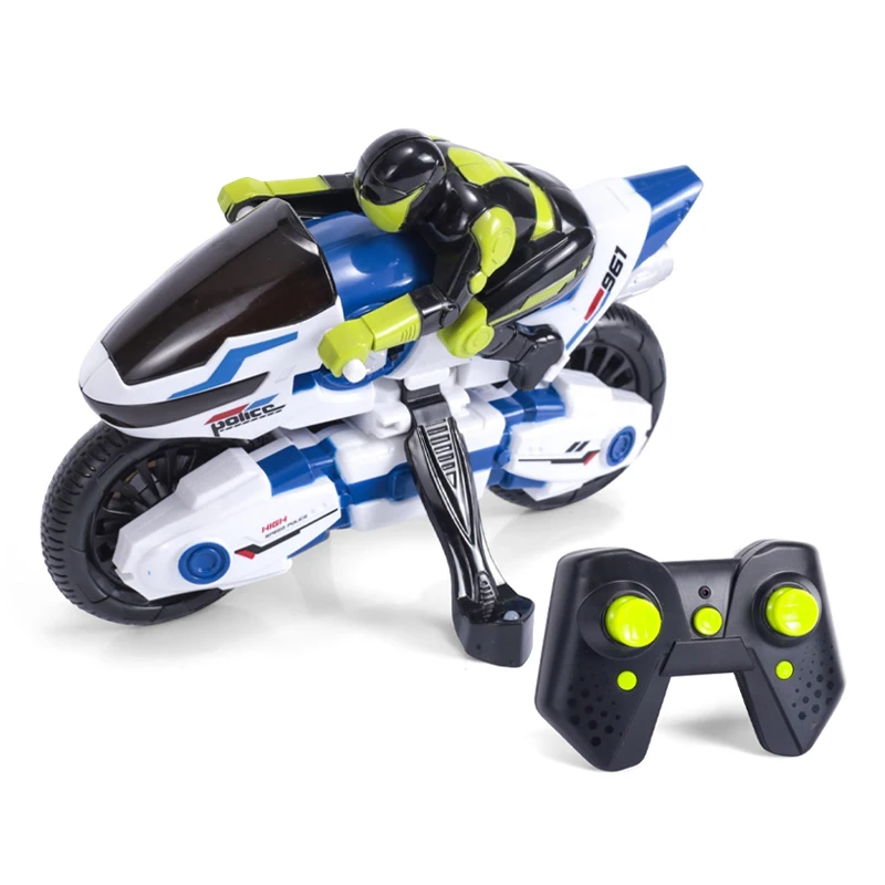 2.4G Remote control rc stunt drift motorcycle motorbike toy for kids with light