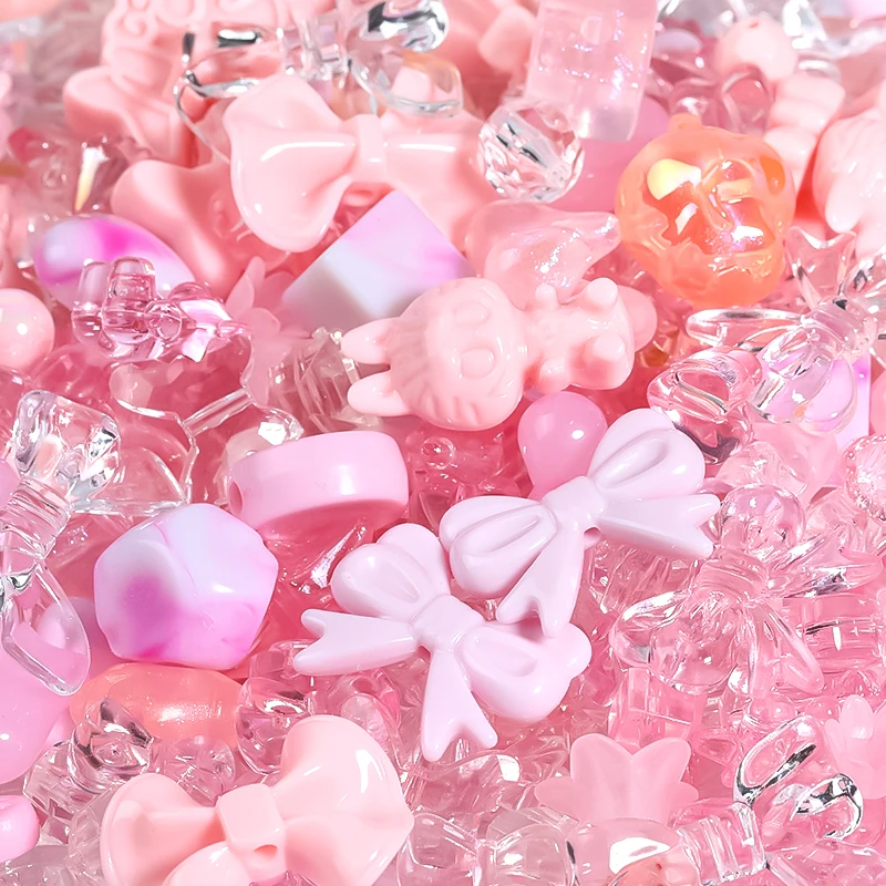 Wholesale Acrylic Loose Beads For Clothes Decoration Jewelry Bracelet Charms Beads For Jewelry Making