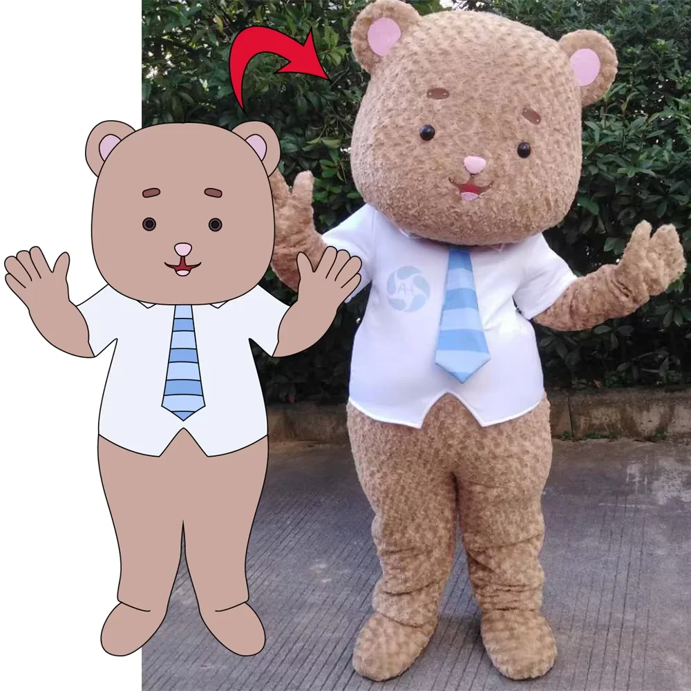 Mascot Costume  Design Plush Cartoon Animal Panda Mascots Costumes Promotion Adult Mascot Costume