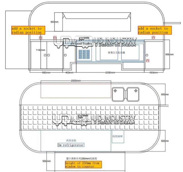 In Stock Fully Equipped Enclosed Coffee Truck Pizza Mobile Bar Airstream Food Trailer For Sale