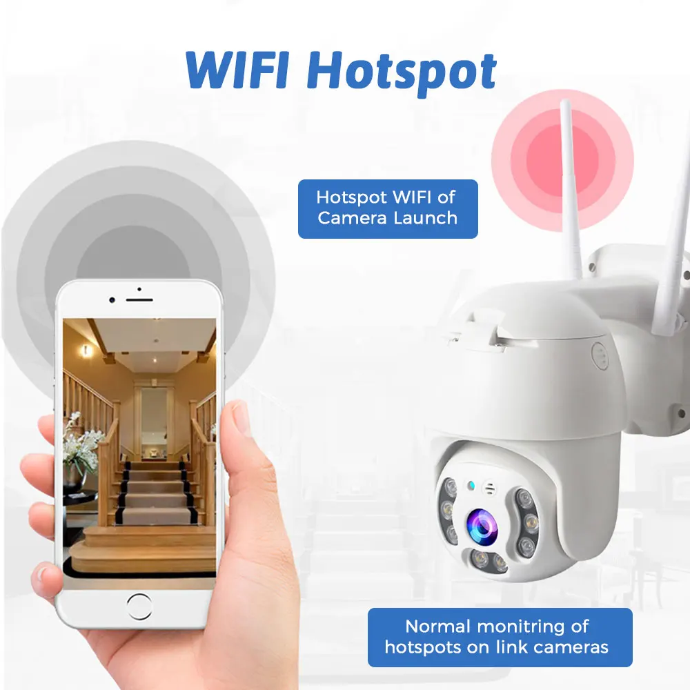 1080p Ptz Ip Camera Outdoor Dome Wifi Ip Camera Wireless Auto Tracking Security Ip Ptz Camera