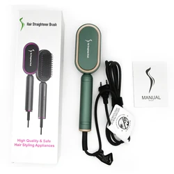 Профессиональный Анионный выпрямитель для волос, расческа для длинных гребней, не снимается