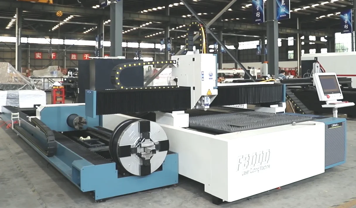 Hot Sale Laser Cutting Machine With Rotary Device Fiber Laser Cutting Machine for Metal and pipe 3000W laser source