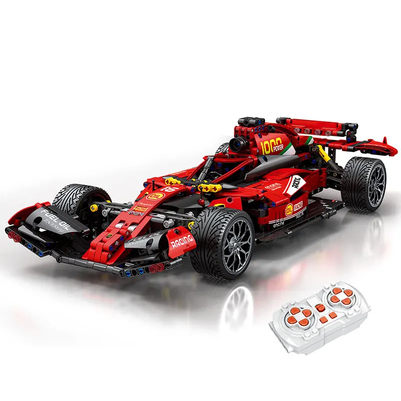 Новый гоночный F1 спортивный автомобиль 4 колеса с дистанционным управлением автомобили 1:14 строительный блок автомобиля набор 1348 шт. для сборки детей