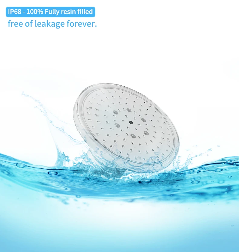 Refined Vinyl Pool RGB 1-1/2 inch Small Underwater Lighting Bulb 12V White 6W RGB Blue Wifi Control LED Swimming Pool Light