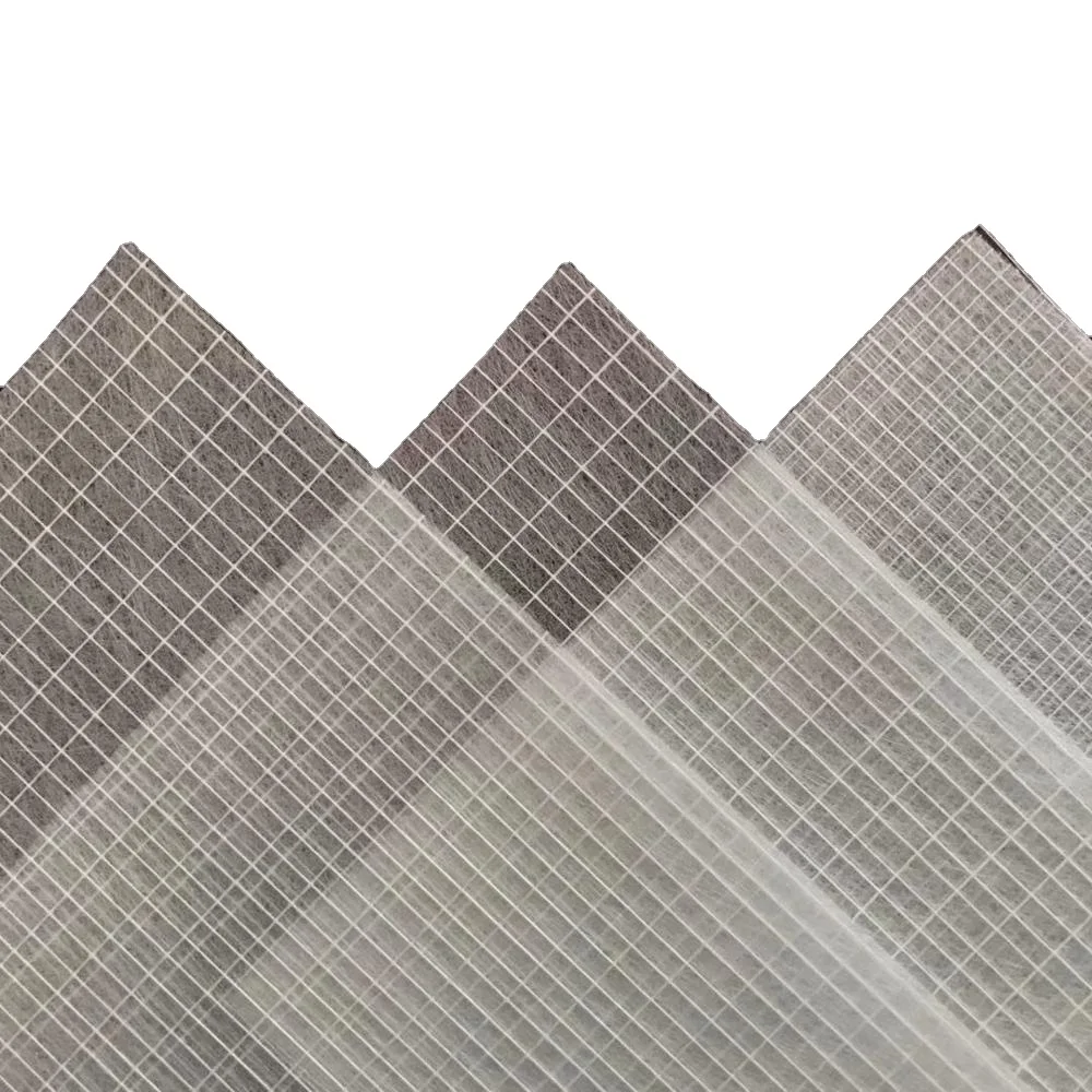 Superior Quality High Strength Glass Fiber Mat Fiberglass tissue with reinforced net