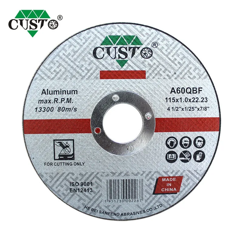 Hot Sale EN12413 Standard 115mm Abrasive Cutting Wheel for Aluminum