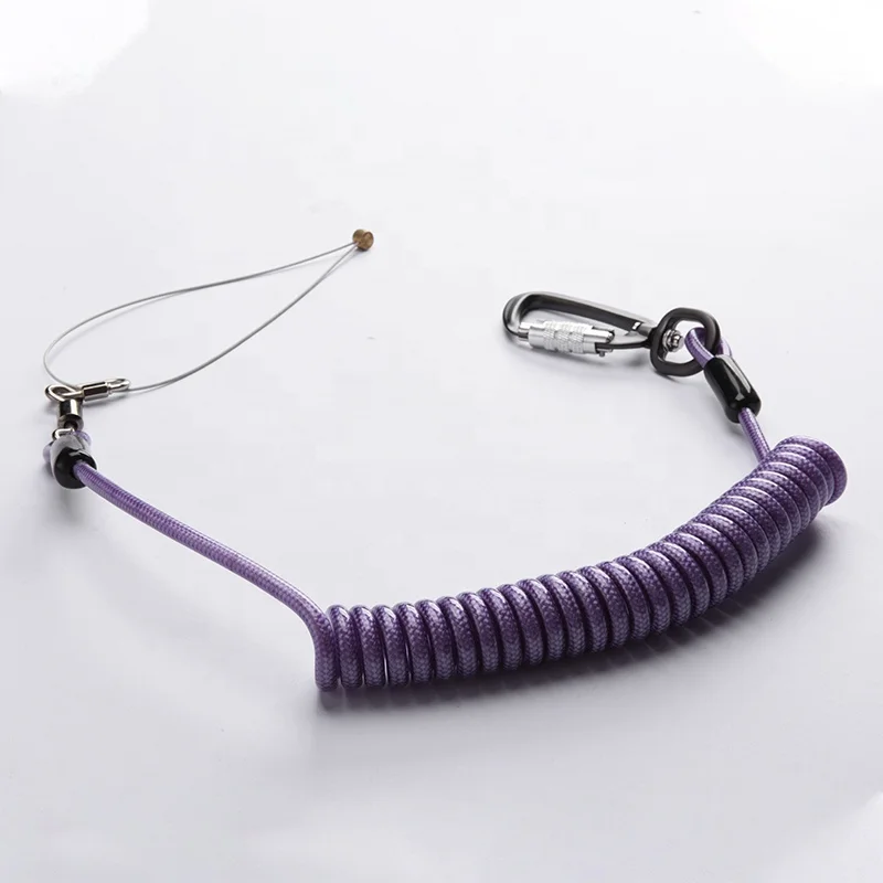 Retractable Wire Cable Coil Tool Lanyard With Zinc Alloy Hooks Buy Coil Tool Lanyard Retractable Wire Cable Lanyard With Zinc